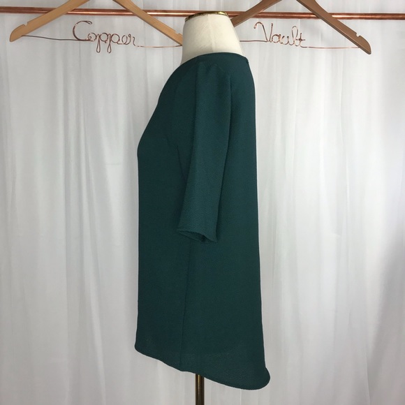 Everly Evergreen Short Sleeve Blouse - Picture 2 of 6